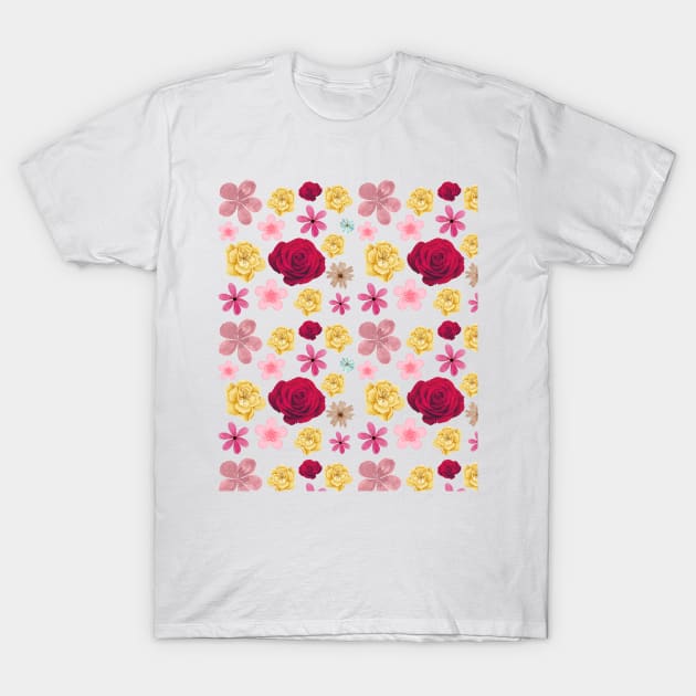 floral pattern T-Shirt by DewaJassin